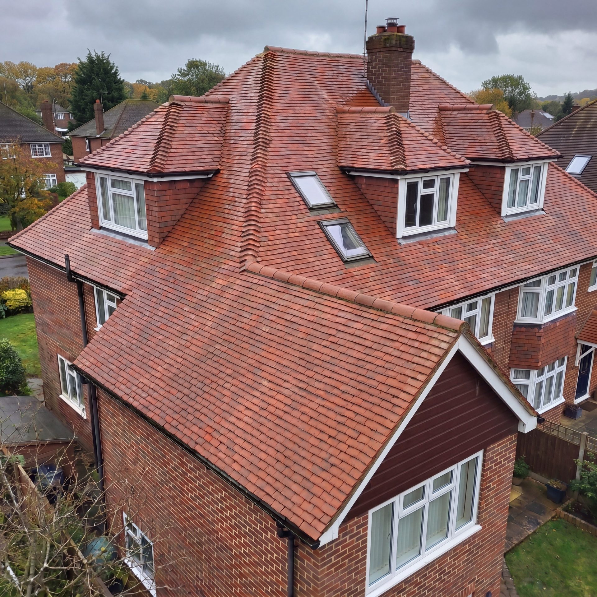 Tiled roof after Hewitt's low pressure clean